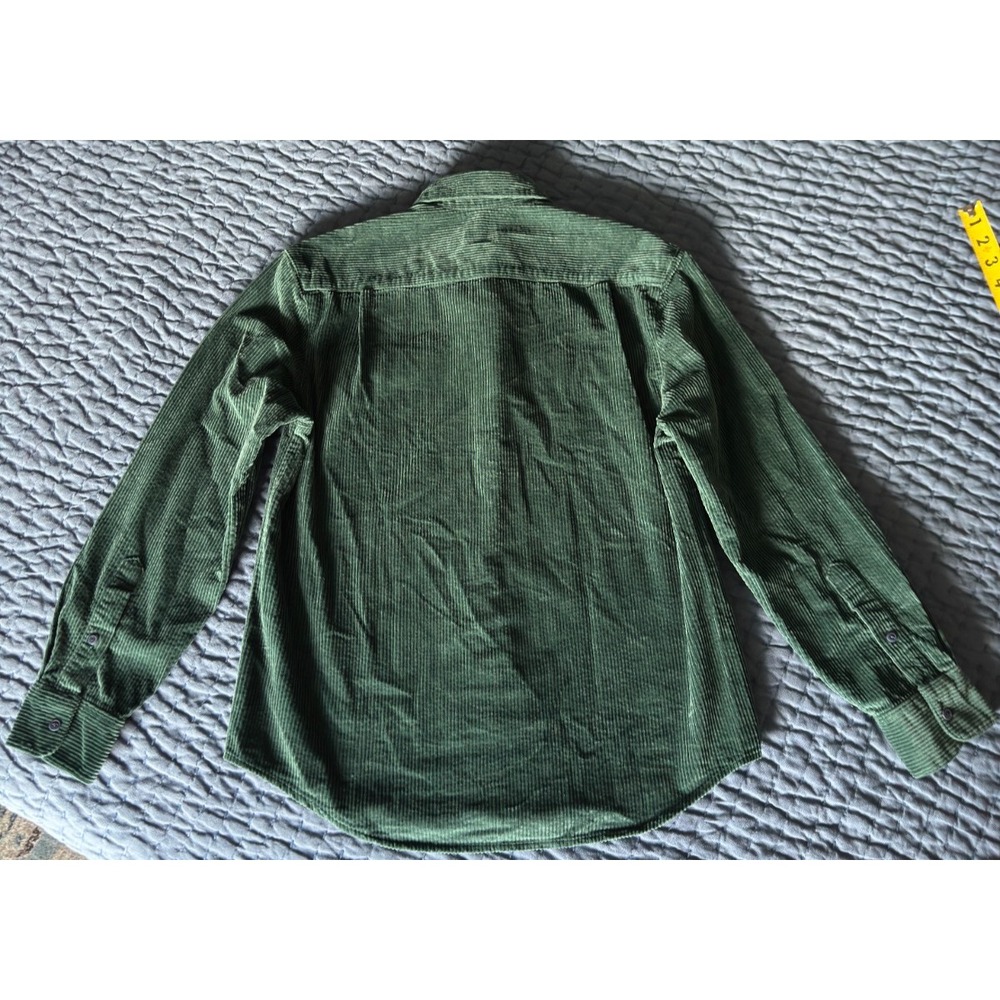 NWT Crewcuts Wide-Wale Corduroy Shirt-Jacket Boys 14 100% Cotton Deep Forest - Picture 3 of 9